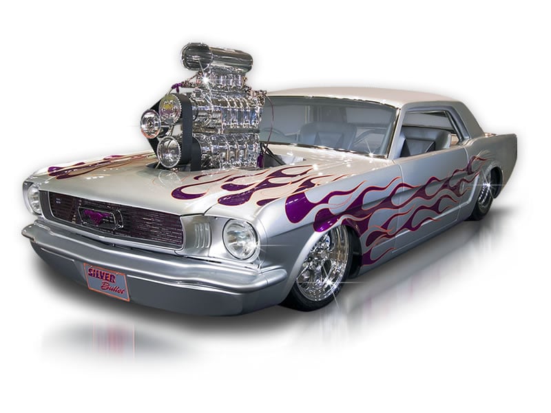 “Silver Bullet” Mustang with Dual Superchargers   