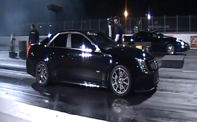 Video: '09 Caddy CTS-V Goes 9.85
