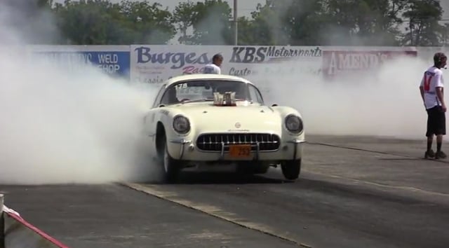 Video: Lew Stitely's '53 Corvette "Tijuana Taxi" Runs Mid 9's