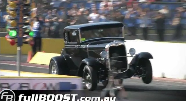 Video: Ford A-Model Drops Into the 9s at Australian Drag Race Event