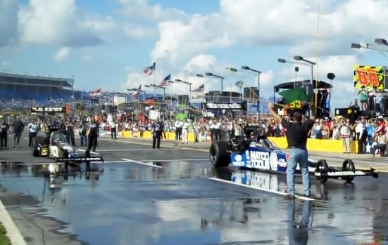 Video: Brown, Shoe Perform Side-By-Side Burnouts At NASCAR Coke 600