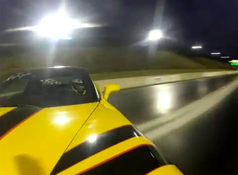 Video: Supercharged C6 Does a Perfect 360 on the Dragstrip