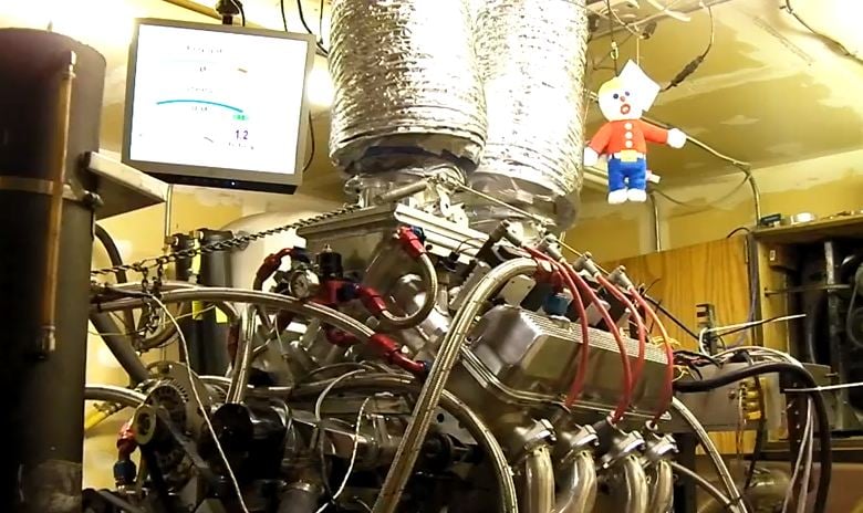 Video: 530 Cubic-Inch Fuel Injected Ford FE On The Dyno