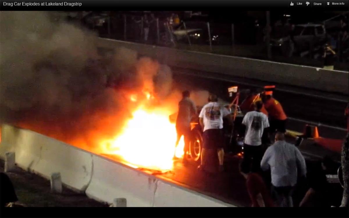Video: Altered Explodes Into Huge Fireball At Lakeland Dragstrip