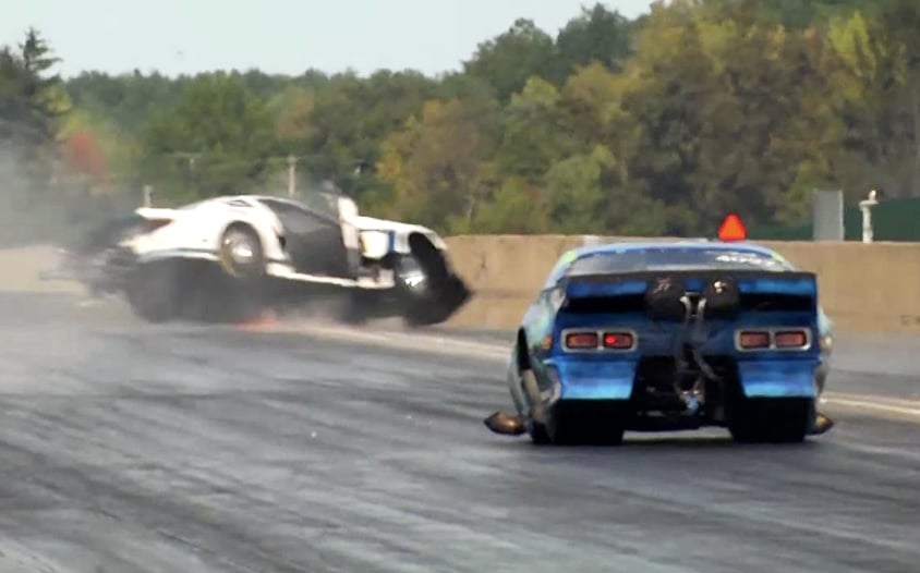 Video: Robert Patrick Crunches ADRL Pro Nitrous Mustang In Ohio