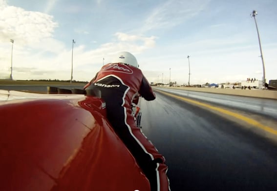 Video: Ride Along On A Top Fuel Motorcycle At Over 200 MPH