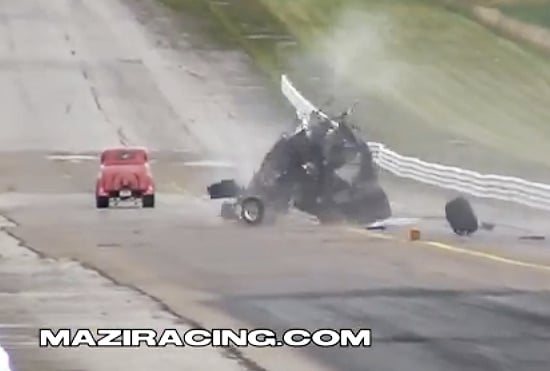 Video: Nasty Gasser Crash At Ohio's Dragway 42