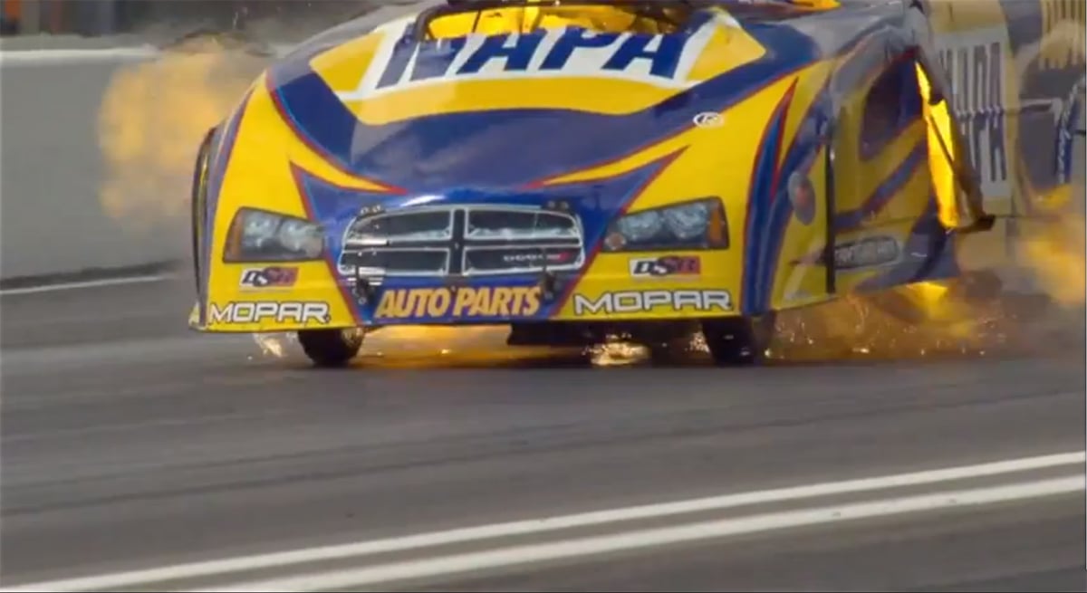 Video: Ron Capps' Funny Car Explosion In Brainerd - And An Event Win