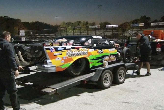 Dave Hance Runs 5.80's, Wins Race, Tows His '57 On A Flatbed Trailer