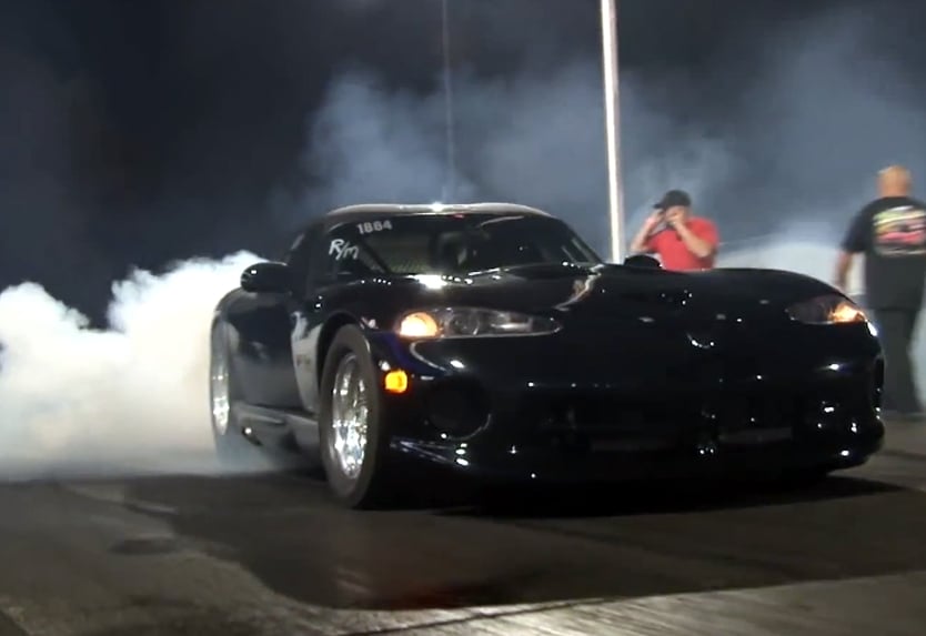 Video: Sal Patel Crashes Drag Radial Viper At MIR