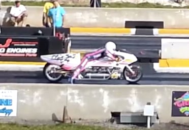 Video: Eric Teboul's Rocket-Powered Motorcycle Runs 5.12 In Florida!