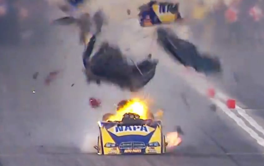 Video: Ron Capps' Massive Qualifying Explosion In Pomona!