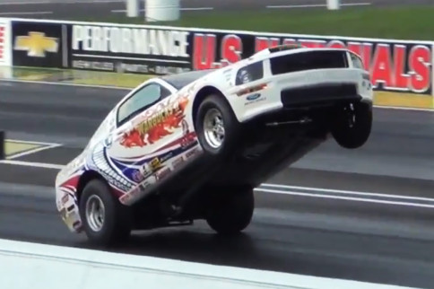 Video: Don Fezell's Monster Wheelstand In His Stocker at Indy