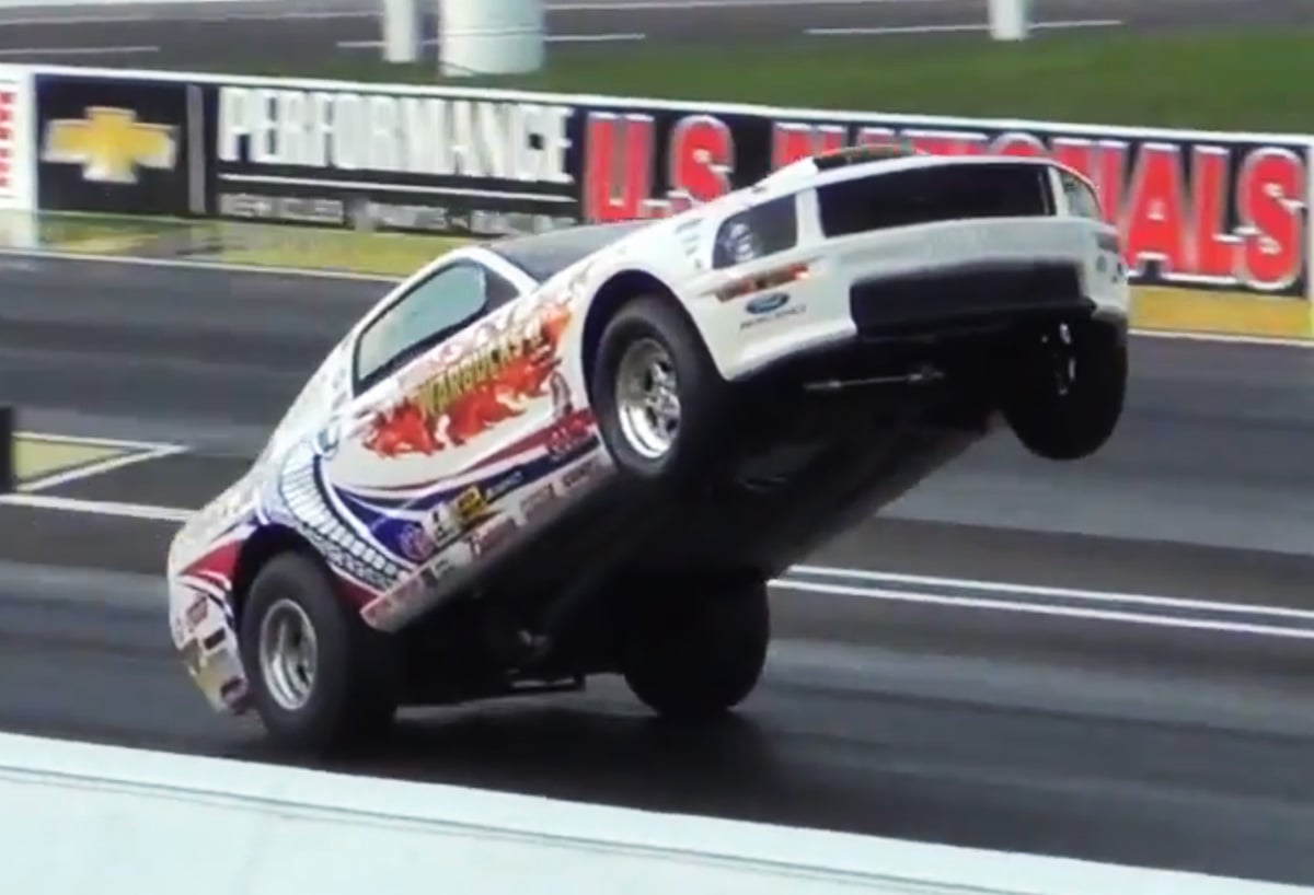 Video: Don Fezell's Monster Wheelstand In His Stocker at Indy