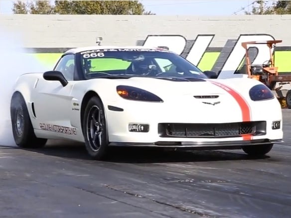 Video: 1,500 Horsepower C6 Z06 Corvette at the Dragstrip