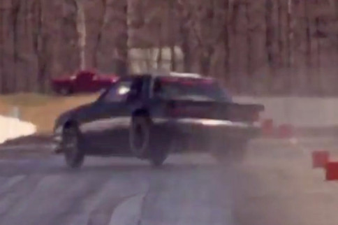 Video: Bumper-Dragging Wheelstand Ends In Brutal Crash