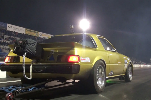 Video: 7-Second Nissan Powered RX-7 On 8.5-Inch Tires