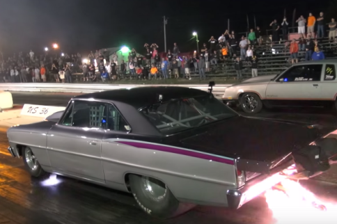Video: Street Outlaws' Andrade vs Larry Larson's Chevy II