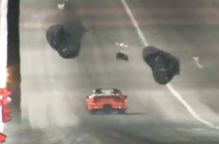 Video: Roger Holder Sets 1/4-Mile Radial Record, Loses Parachutes!