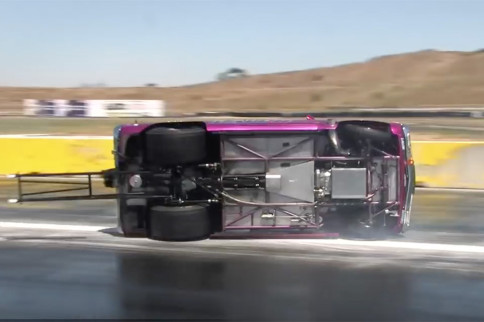 Video: Rotary-Powered Mazda Turns On Its Lid After Wild Burnout