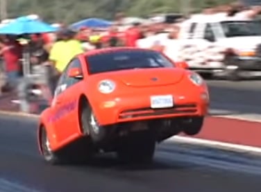 Video: 9-Second, V8-Powered VW Bug Gets Some Hangtime!