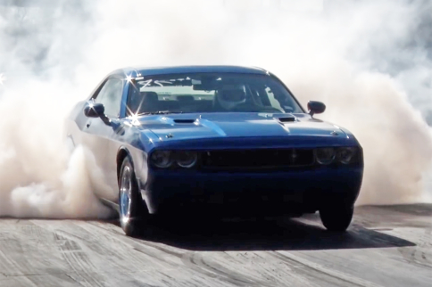 Video: 200+ MPH, 4,500 Lb. Twin Turbo Challenger Goes 8.81
