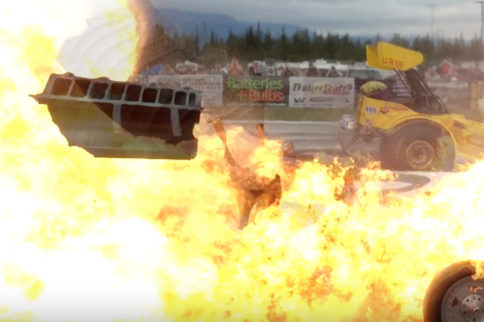 Video: Cameraman Nearly Leveled By Flying Supercharger Debris!