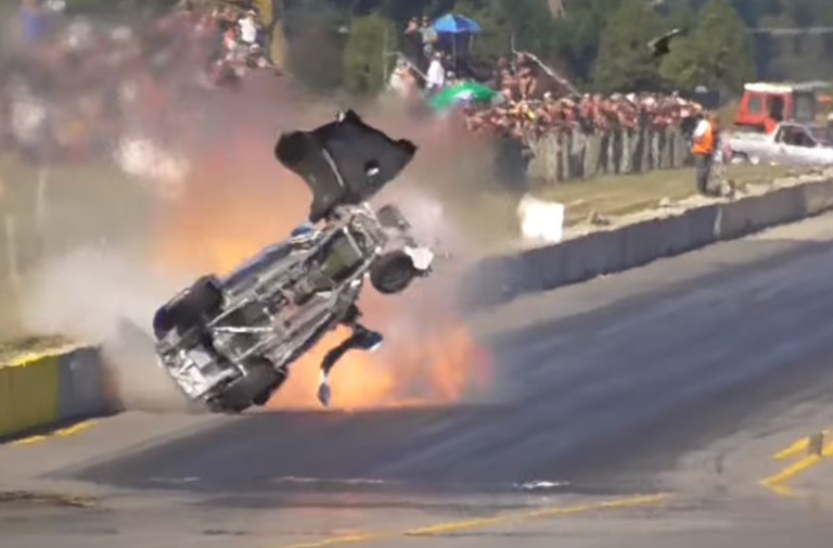 Ford Popular Smashes Into The Wall At Masterton Motorplex