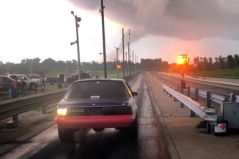 Fed Up With Midwest Weather, Racer Charges Into Possible Tornado