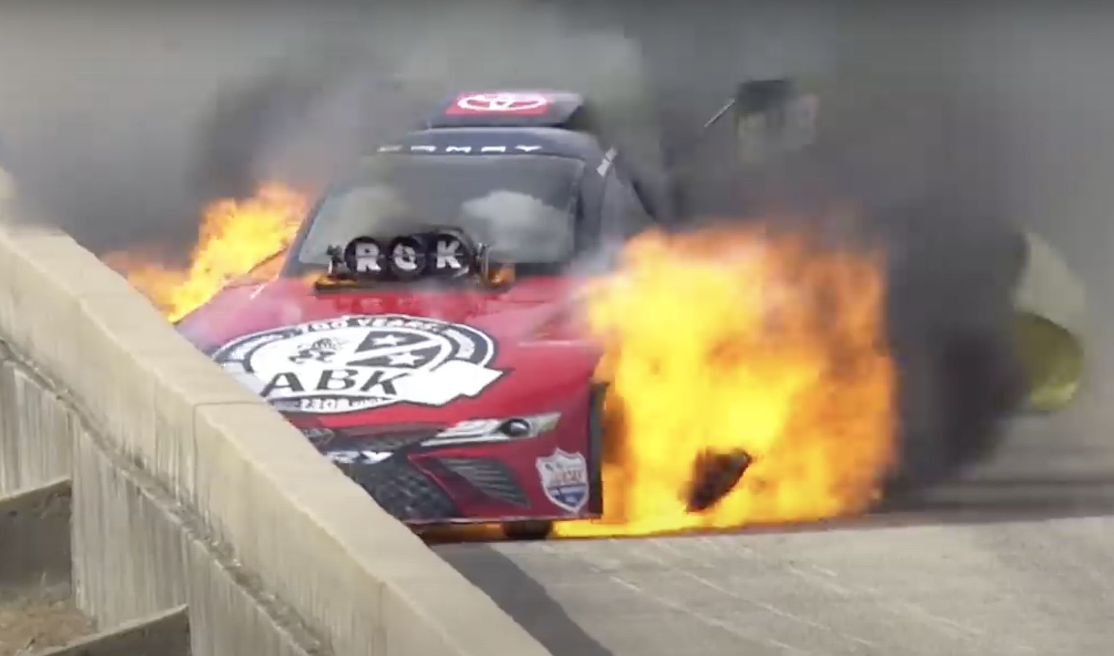 Video: Alexis DeJoria Rides Out Old-School Funny Car Blaze In Dallas