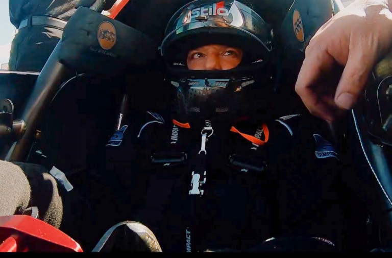 Tony Stewart Jumps Behind The Wheel Of A Top Fuel Dragster