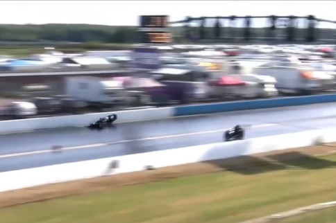 Motorcycle Racer Lays Bike Down At 130 MPH And Comes Back For More!