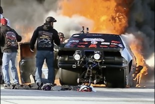 Video: Mike Murillo Escapes Fiery "No Prep Kings" Accident