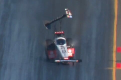 VIDEO: Antron Brown Suffers Rare Top Fuel Rear Wing Failure